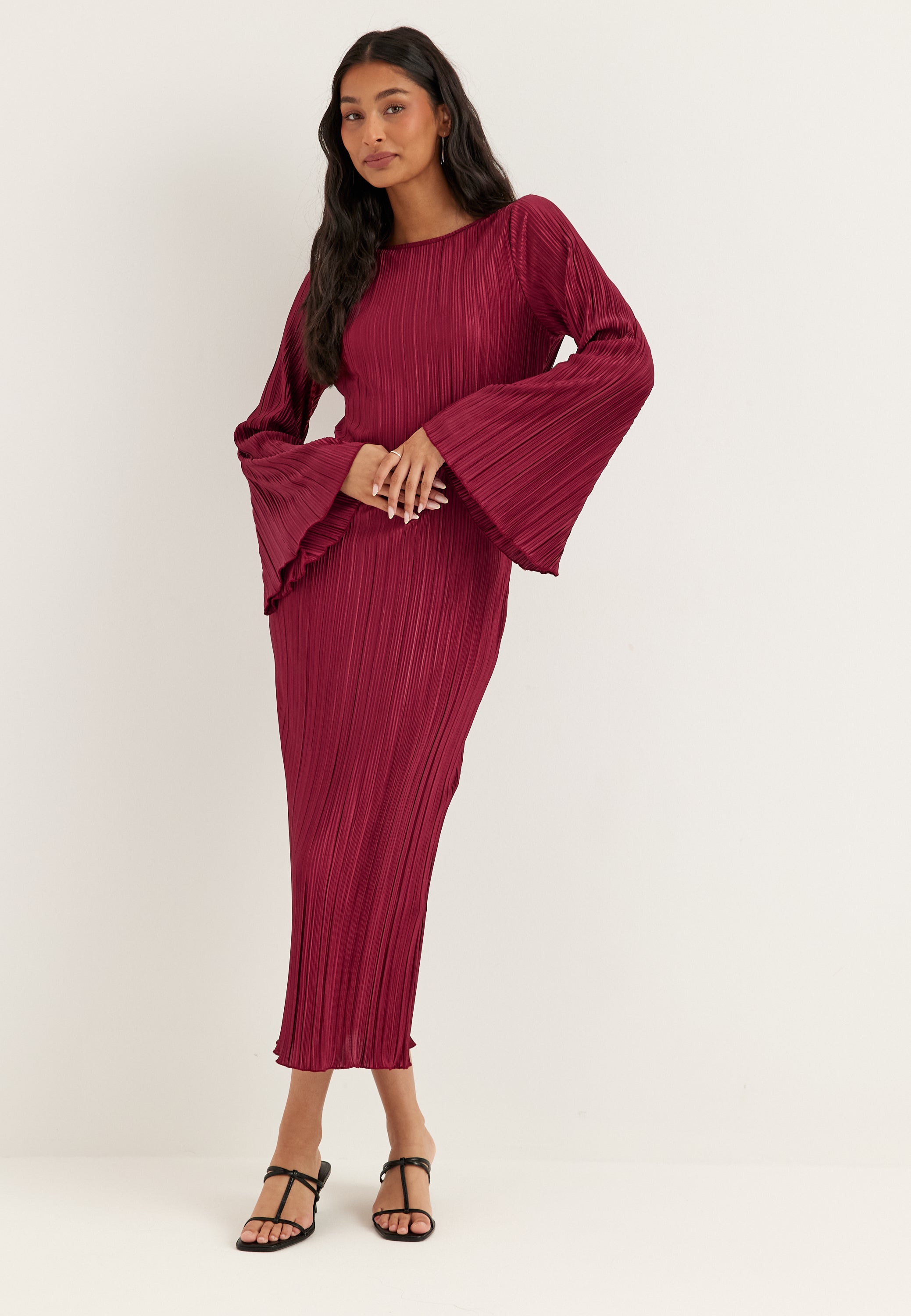 BUBBLEROOM Pleated Frill Dress