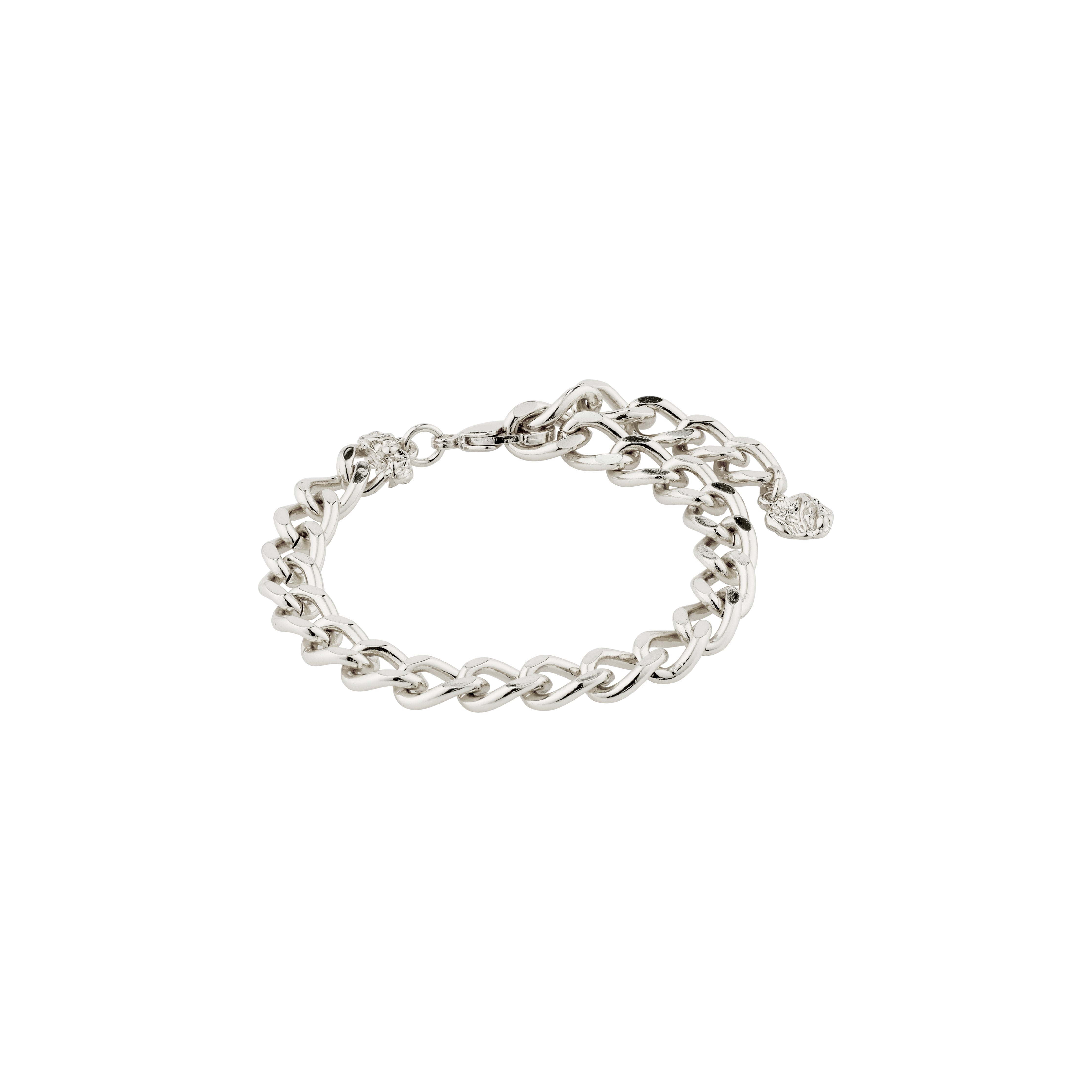 Pilgrim CHARM panzerkæde armbånd sølvbelagt
