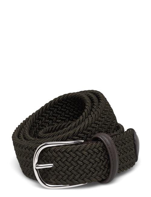 Anderson's | Elastic Woven Belt Military Green - 3,5 | 85
