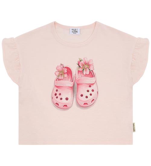 Hust and Claire T-shirt - Alma - Quartz m. Sandaler