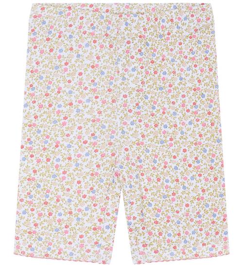 Hust and Claire Cykelshorts - Lilian - Hvid m. Blomster