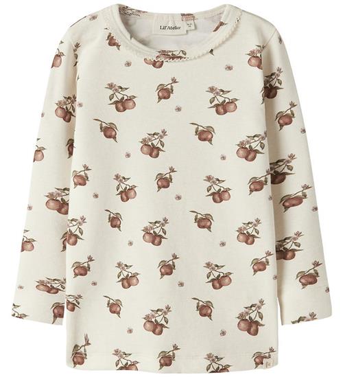 Lil Atelier Bluse - Slim - NmfGayo - Turtledove/Apples
