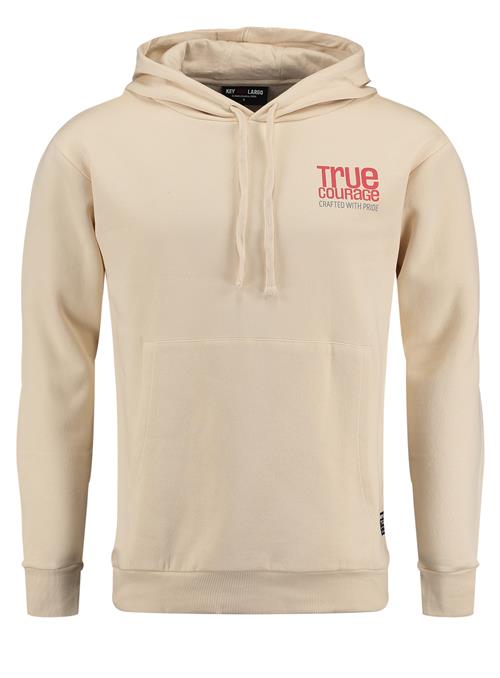 Se Key Largo Sweatshirt 'KLTRUE COURAGE'  beige / grå / rød hos About You