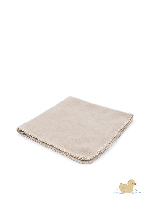 Fanga Fontana Erba Baby-tæppe Af Uldfleece Oatmeal Melange  Oat Melange One Size  Brun  One Size  Drenge, Piger