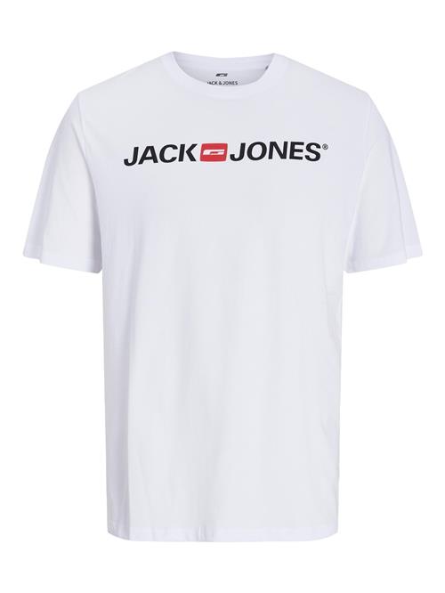 JACK & JONES Bluser & t-shirts 'JJECorp'  cranberry / sort / hvid
