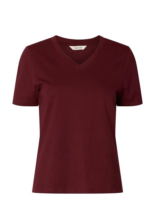 Selected | Slwessential Ss V-Neck Tee Noos | XL