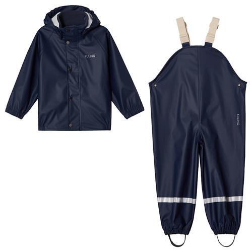 Kuling San Marino Uforet Regnsæt Navy Navy 122/128 cm Rain Marineblå  122/128 cm  Drenge, Piger