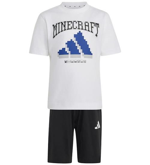 adidas Performance Shortssæt - Hvid/Sort m. Minecraft