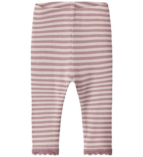Name It Leggings - Rib - Viskose - NbfKardia - Lotus
