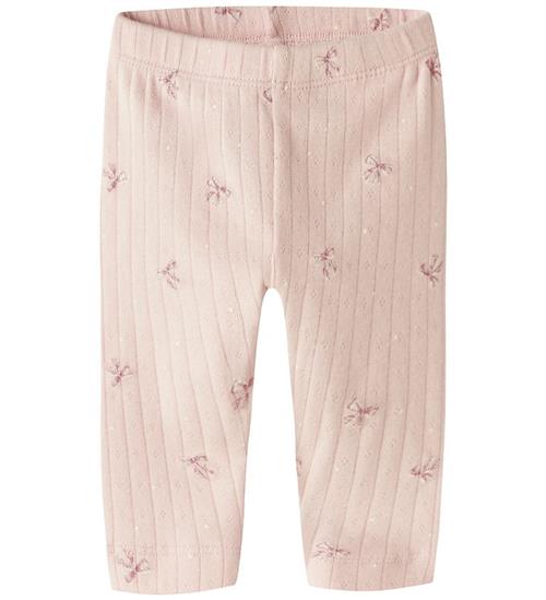Name It Leggings - Rib - Hulmønster - NbfKathlen - Lotus