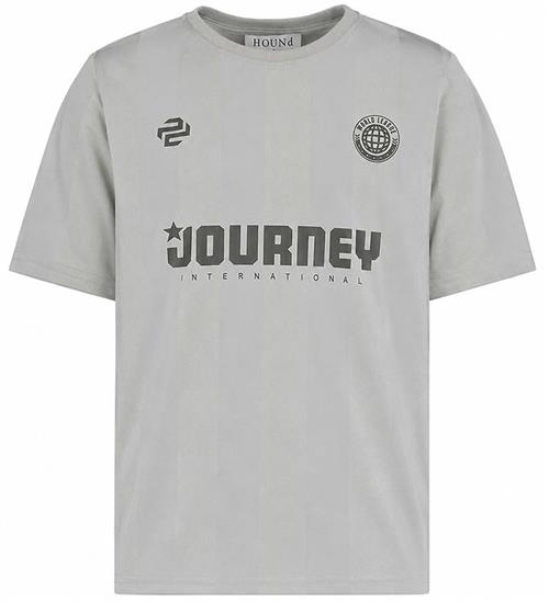Hound T-shirt - HdBlake - Light Grey m. Print