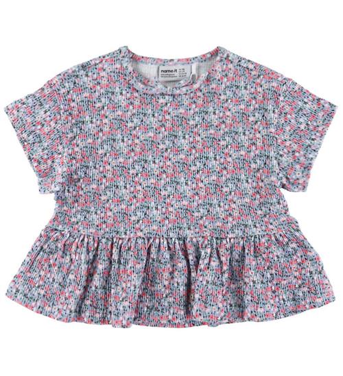 Name It T-shirt - NmfKatrina - Rib - Subdued Blue