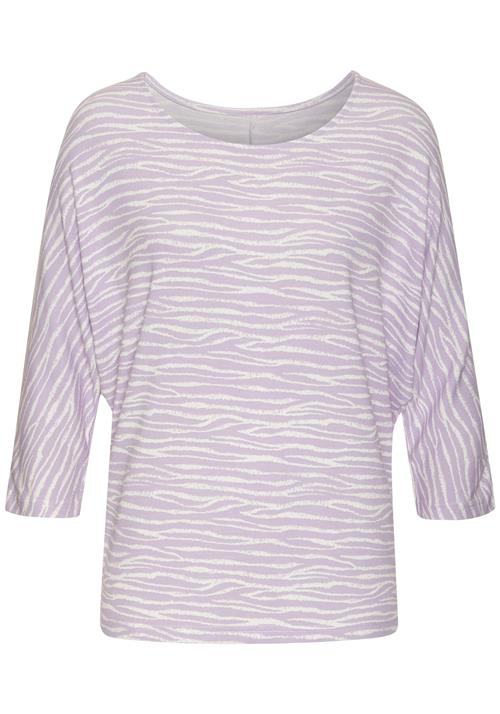 LASCANA Shirts  lilla / offwhite