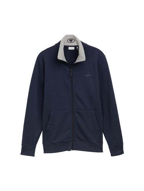 TOM TAILOR Sweatjakke  marin / grå