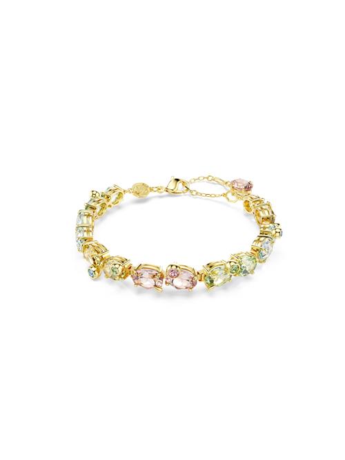 Swarovski Armbånd 'Gema'  lyseblå / guld / lysegrøn / lyserød