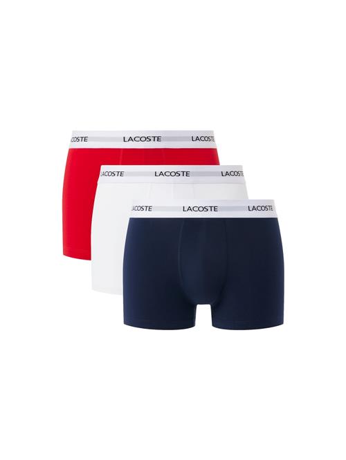 LACOSTE Boksershorts  mørkeblå / brandrød / hvid