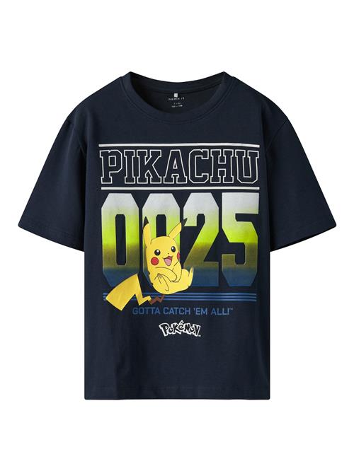 NAME IT Shirts 'NKMMabr Pokemon'  navy / mørkegul / æble / offwhite
