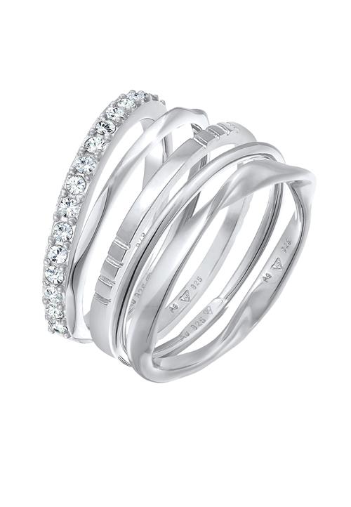 ELLI Ring  sølv / transparent