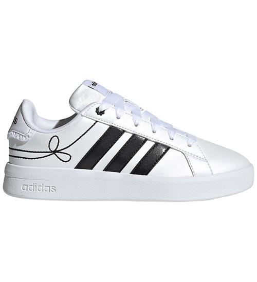 adidas Performance Sko - Grand Court 3.0 J - Ftwwht/Cblack/Hirey