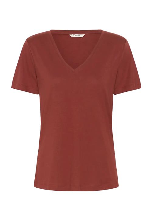 Cream | Crnaia Deep V-Neck T-Shirt | M