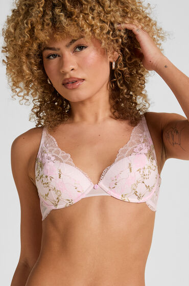 Hunkemöller Miri Polstret Bøjle-BH med Blonde Lyserød