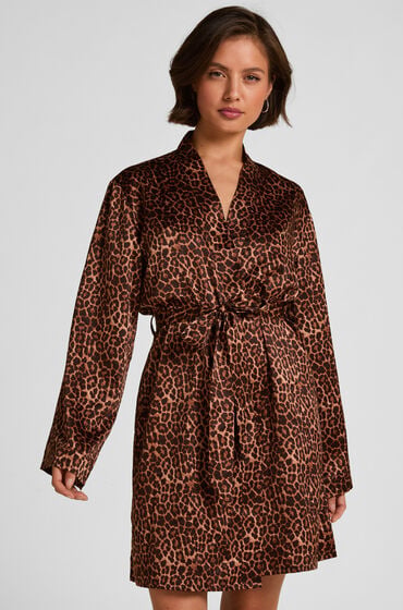 Hunkemöller Satin kimono Sort