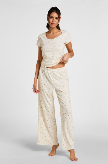 Hunkemöller Daisy Pyjamas Bukser Hvid