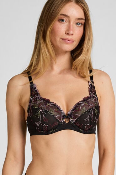 Hunkemöller Ikke-formstøbt bøjle-bh Lily Sort