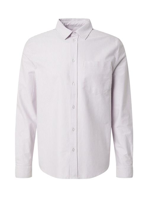 DAN FOX APPAREL Skjorte 'Damon'  lilla / hvid