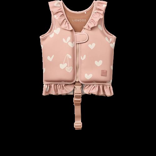 Liewood Dove Svømmevest Sweethearts / Pale Tuscany  Sweethearts / Pale Tuscany-15-19 kg  Beige  15-19 kg  Piger