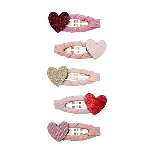 Mimi & Lula Mini Heart Valentines 5 Hårklemmer Multi  Multi-3-8  years  Lyserød  3-8 år  Piger