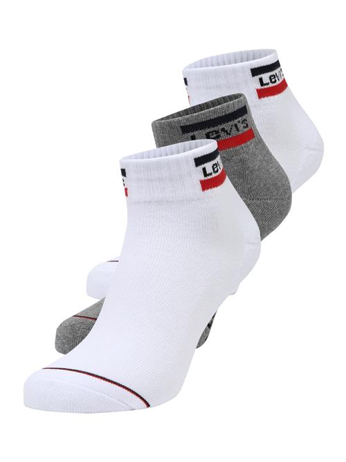 LEVI'S ® Sokker  grå / rød / sort / hvid