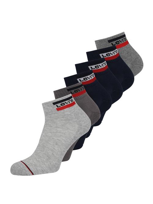 LEVI'S ® Sokker  mørkeblå / lysegrå / grå-meleret / rød