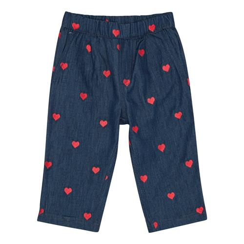 Flöss Amee Bukser Mid Blue Heart  Mid Blue Heart-92 cm  Blå  92 cm  Piger