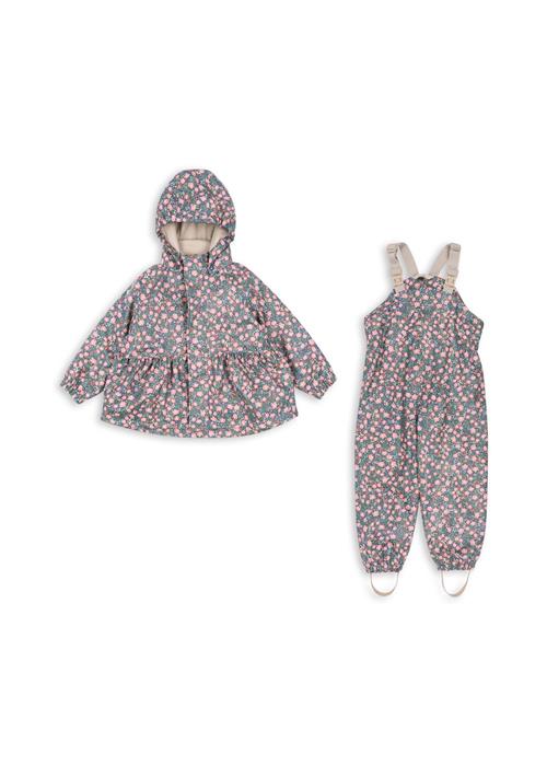 Konges Sløjd Rainy Palme Regnsæt Kyoto  Rainy Palme Set Girl Kyoto 12 months Rain Blå  12 måneder  Piger