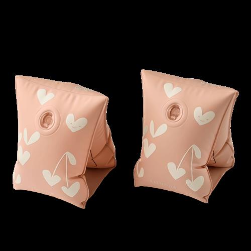 Liewood Shirley 2-pak Sweethearts Printede Svømmevinger Sweethearts Pale Tuscany  Sweethearts Pale Tuscany 0-15 kg  Beige  0-15 kg  Drenge, Piger