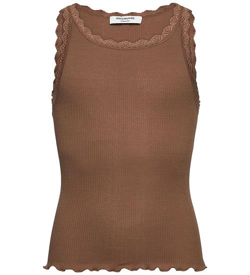 Rosemunde top - RkBalta - Rib - Modal - Coca Mocha