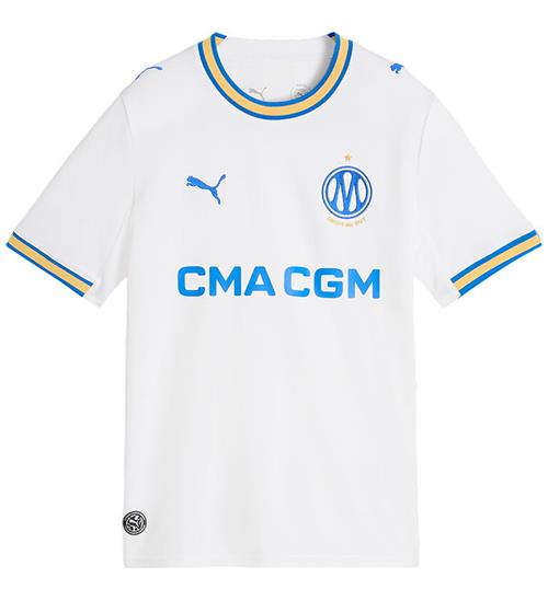 Puma Fodboldtrøje - Marseille Hjemmene 26/27 - Puma White/Team R