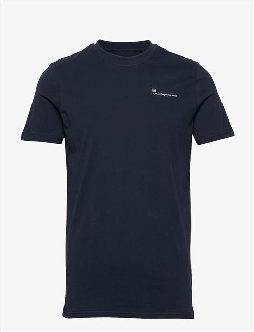 Knowledge Cotton Apparel | Regular Trademark Chest Print T-Shi | M