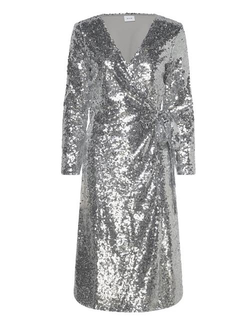 Vila | Vijuliana L/S Wrap Midi Sequins Dress/Ka | S