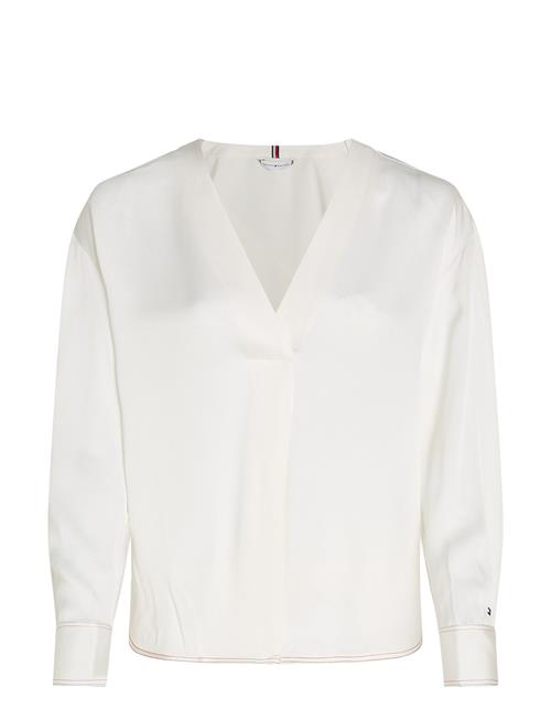 Tommy Hilfiger | Rwb Stitch V-Neck Ls Blouse | 34