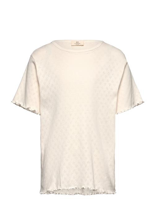 Copenhagen Colors | Pointelle Heart T-Shirt | 146