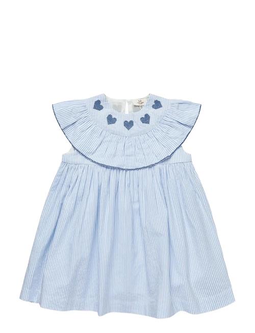 Copenhagen Colors | Seersucker Dress W. Heart | 110