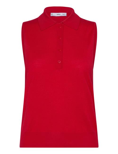 Mango | Fine-Knit Polo Neck Gilet | XS