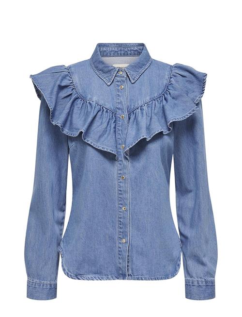 ONLY | Onlindigo Ls Frill Dnm Shirt Qyt Noos | L