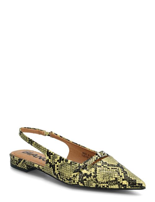 Bianco | Biabari Pointy Flat Slingback Faux Leather | 38