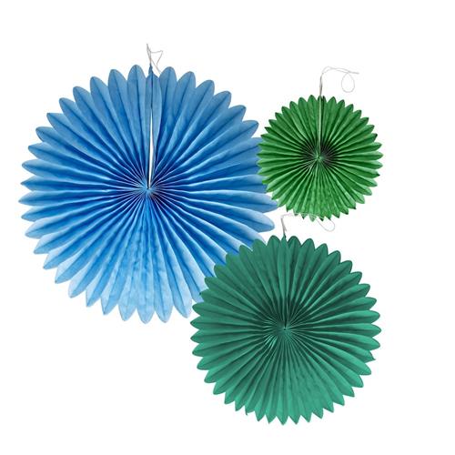 RICE 3-pak Festvifter Af Papir Blue  Blue One Size  Blå  One Size  Drenge, Piger