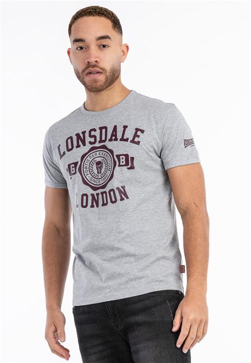 LONSDALE Bluser & t-shirts 'Murrister'  mørkebrun / grå-meleret