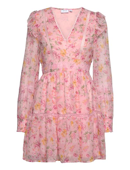 Vila | Viroman New V-Neck L/S Short Dress/Dc/Ka | 38