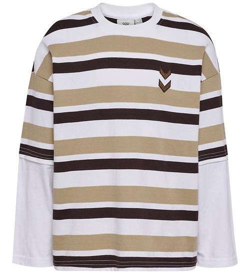 Hummel Bluse - HmlJr Silly - Silver Mink m. Striber
